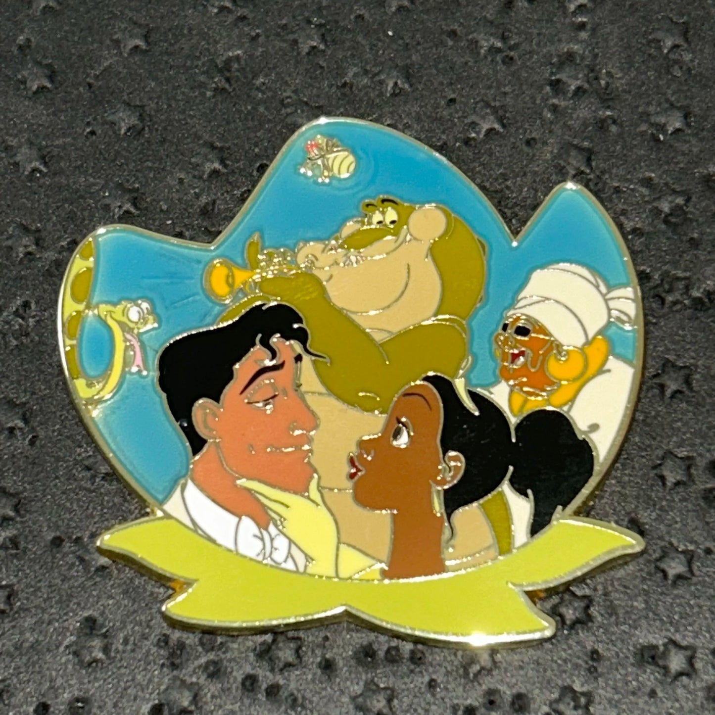 2024 - Princess Tiana, Naveen, Mama Odie, Louie, Ray and Juju the Snake - Disney Pin