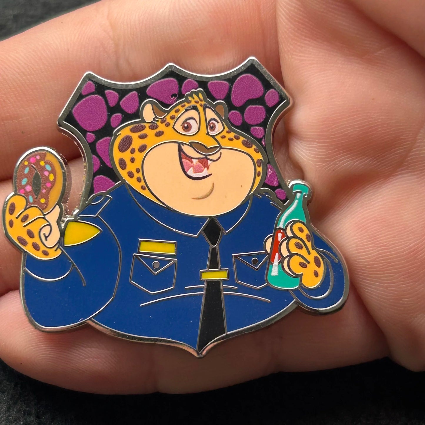 2022 - Officer Clawhauser - Zootopia - ZPD - Mystery Badge Series - Disney Pin