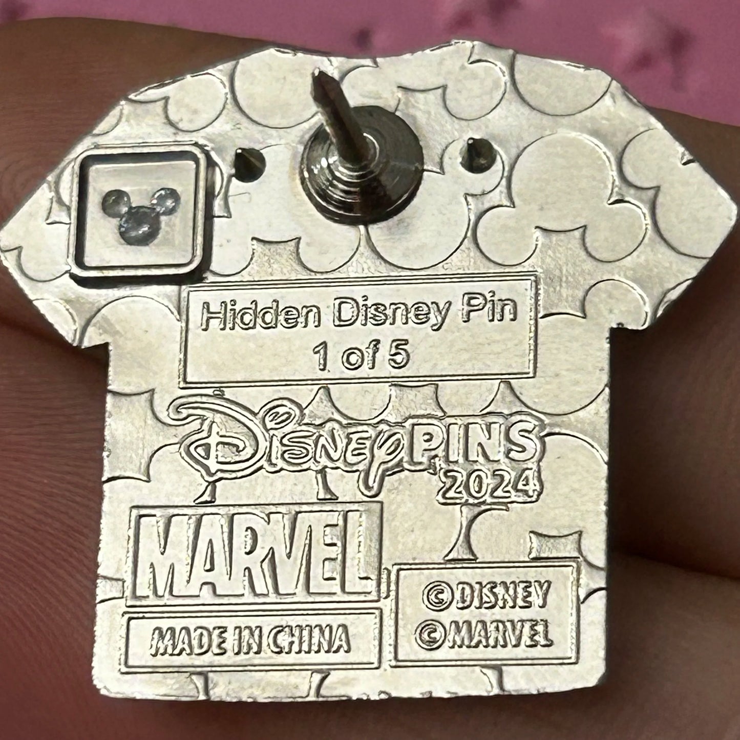2024 Hidden Disney Captain America Tshirt Pin