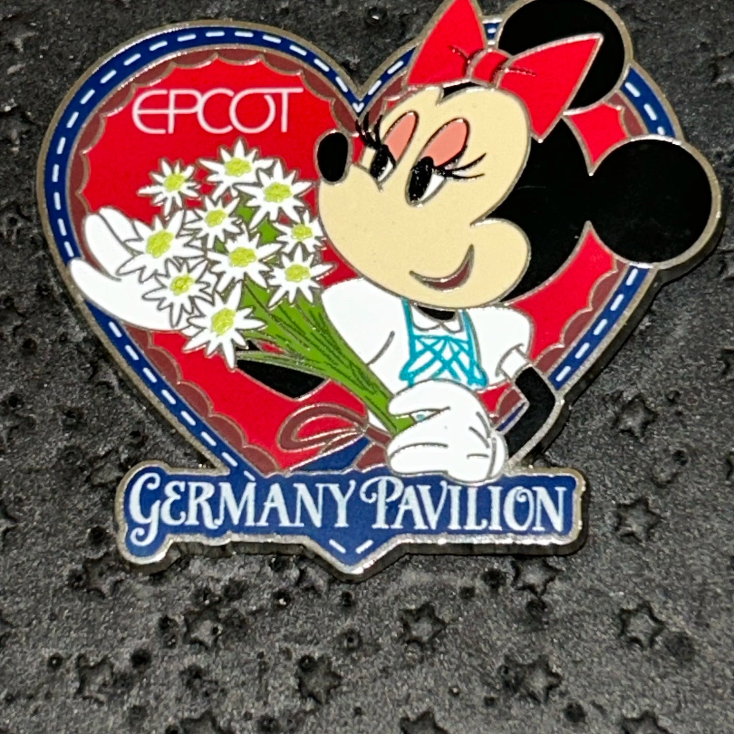 2024 - Minnie Mouse with Flowers - Germany Pavilion - EPCOT - Disney Pin