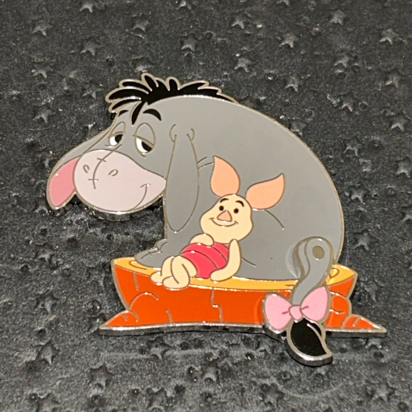 2025 - Eeyore and Piglet - Sitting on Stump - Disney Pin