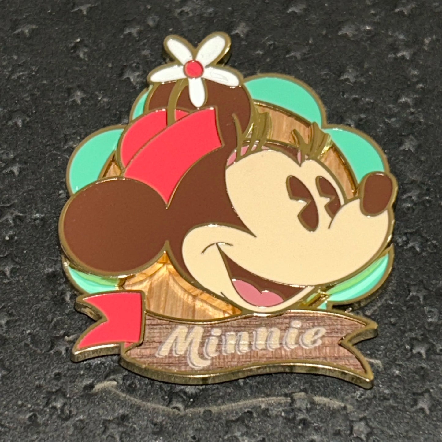 2025 - Minnie Mouse - Wooden Style - Disney Pin on Pin
