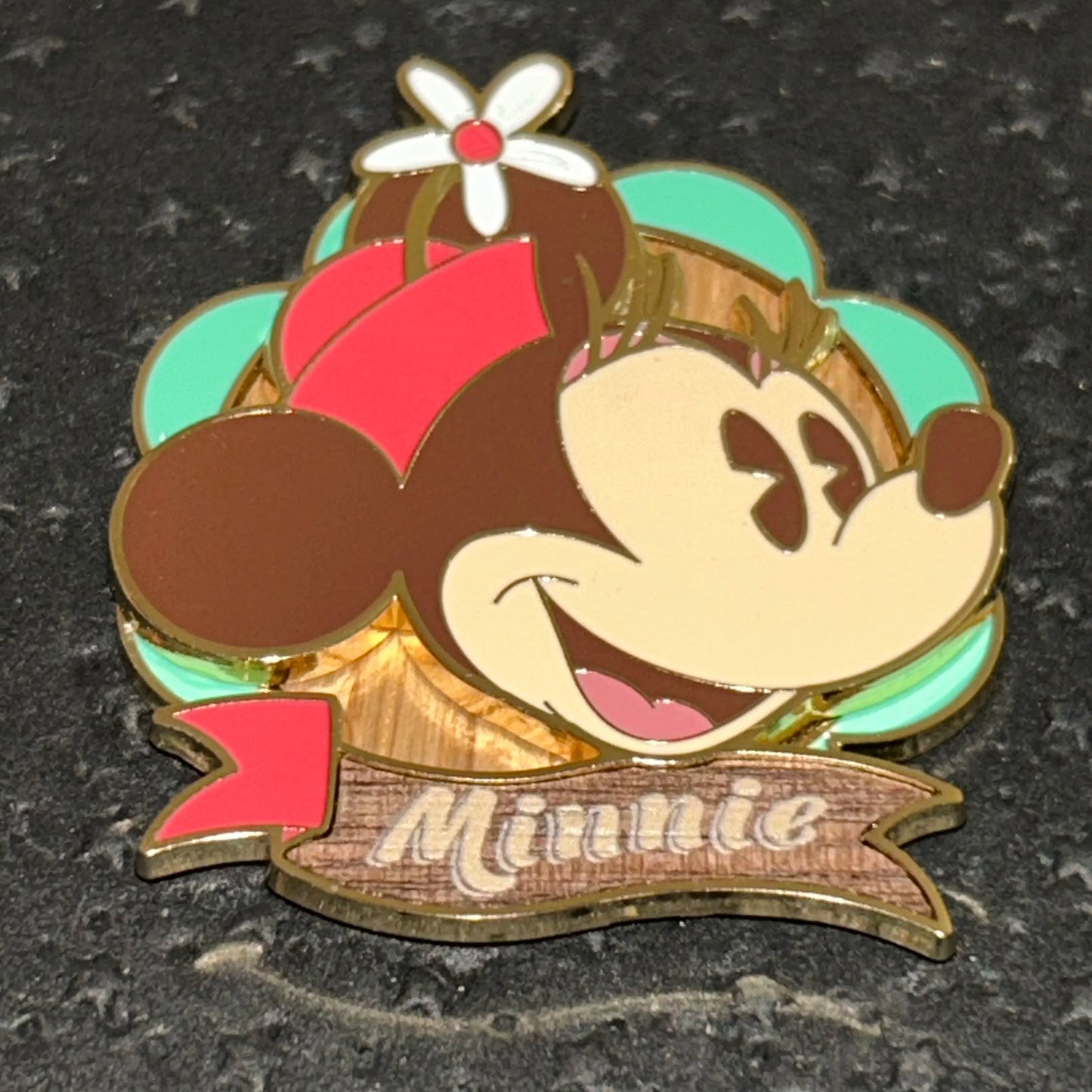 2025 - Minnie Mouse - Wooden Style - Disney Pin on Pin