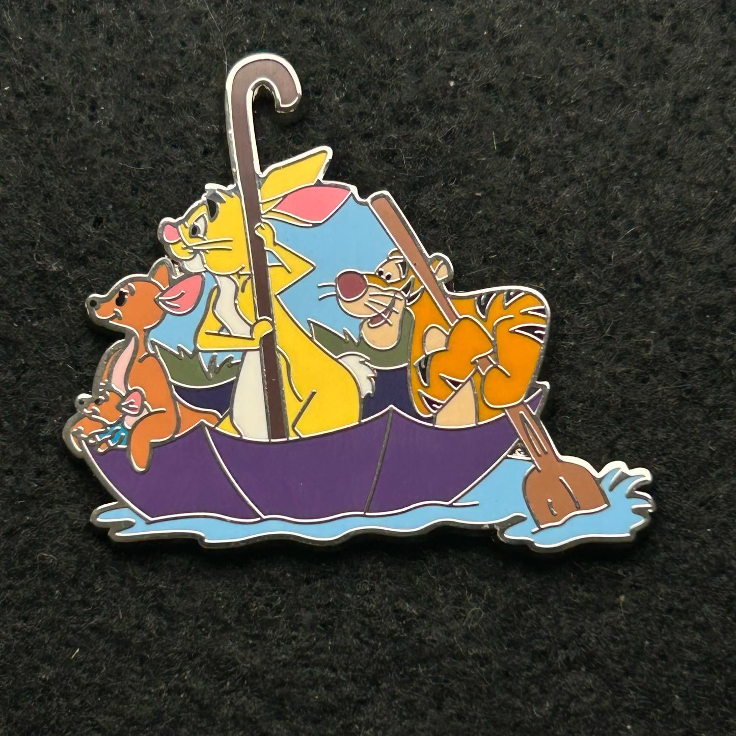 2023 - Rabbit, Kanga, Roo and Tigger - Paddling in Umbrella - Disney Pin