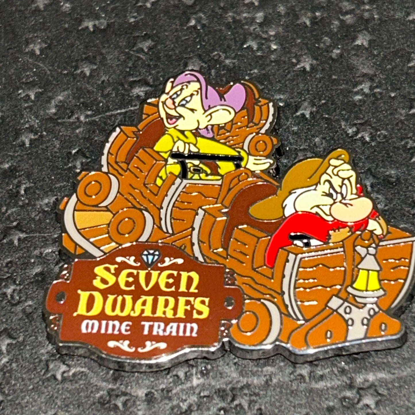 2024 - Dopey and Grumpy - Seven Dwarfs Mine Train - MGK - WDW - Disney Pin