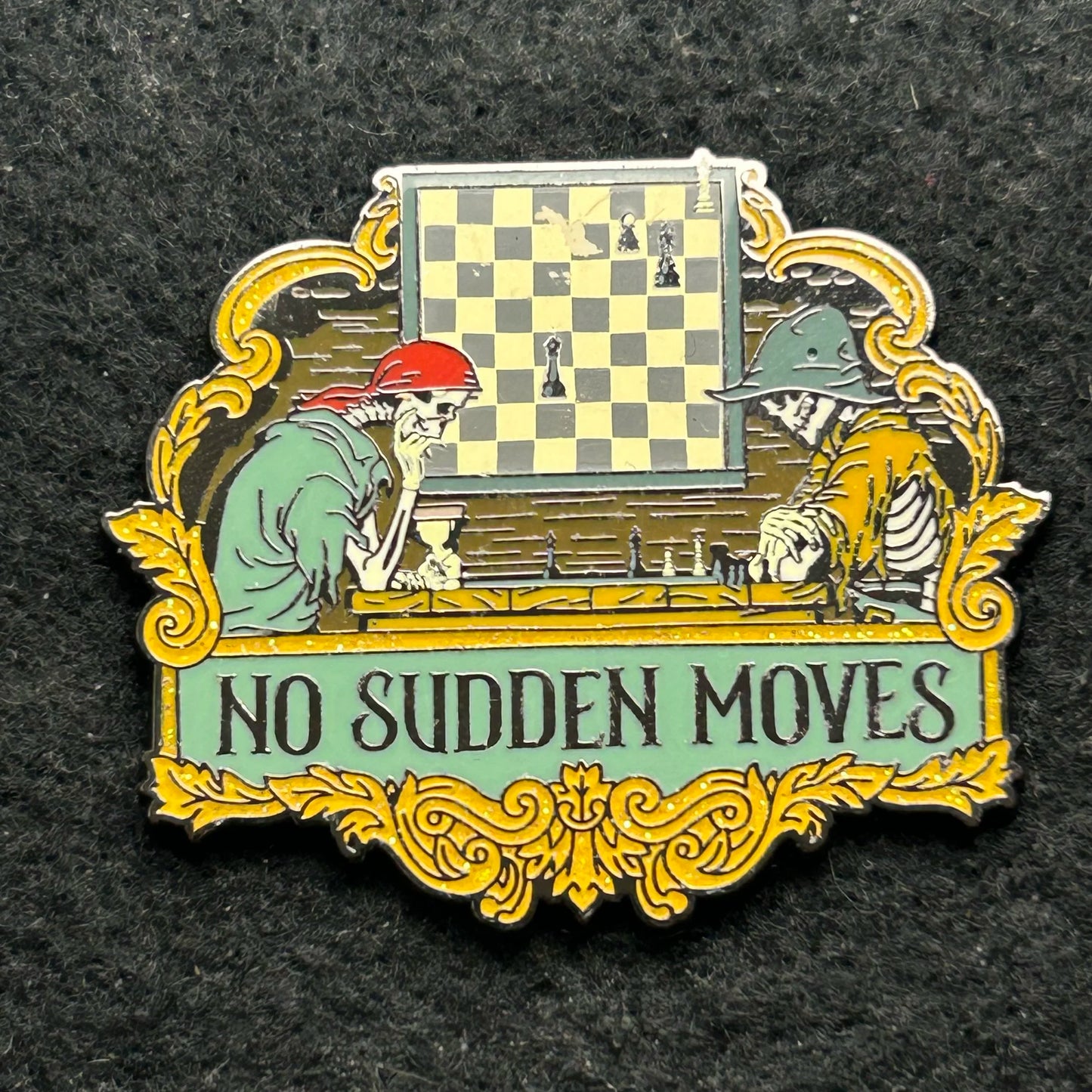 2025 - Skeletons Playing Chess - No Sudden Moves - Pirates of the Caribbean- Disney Pin