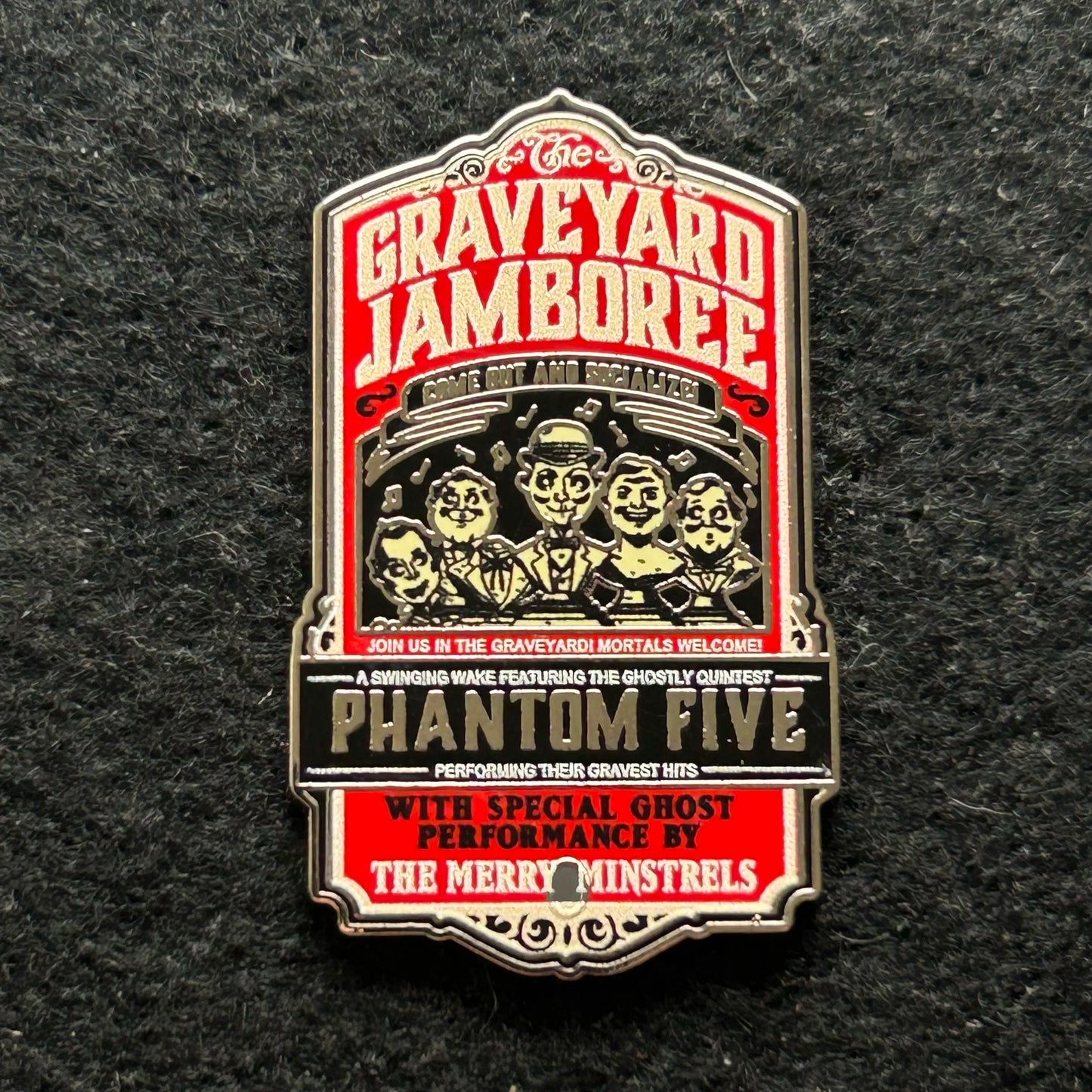 2019 - Graveyard Jamboree - Phantom 5 - Singing Busts - Disney Pin