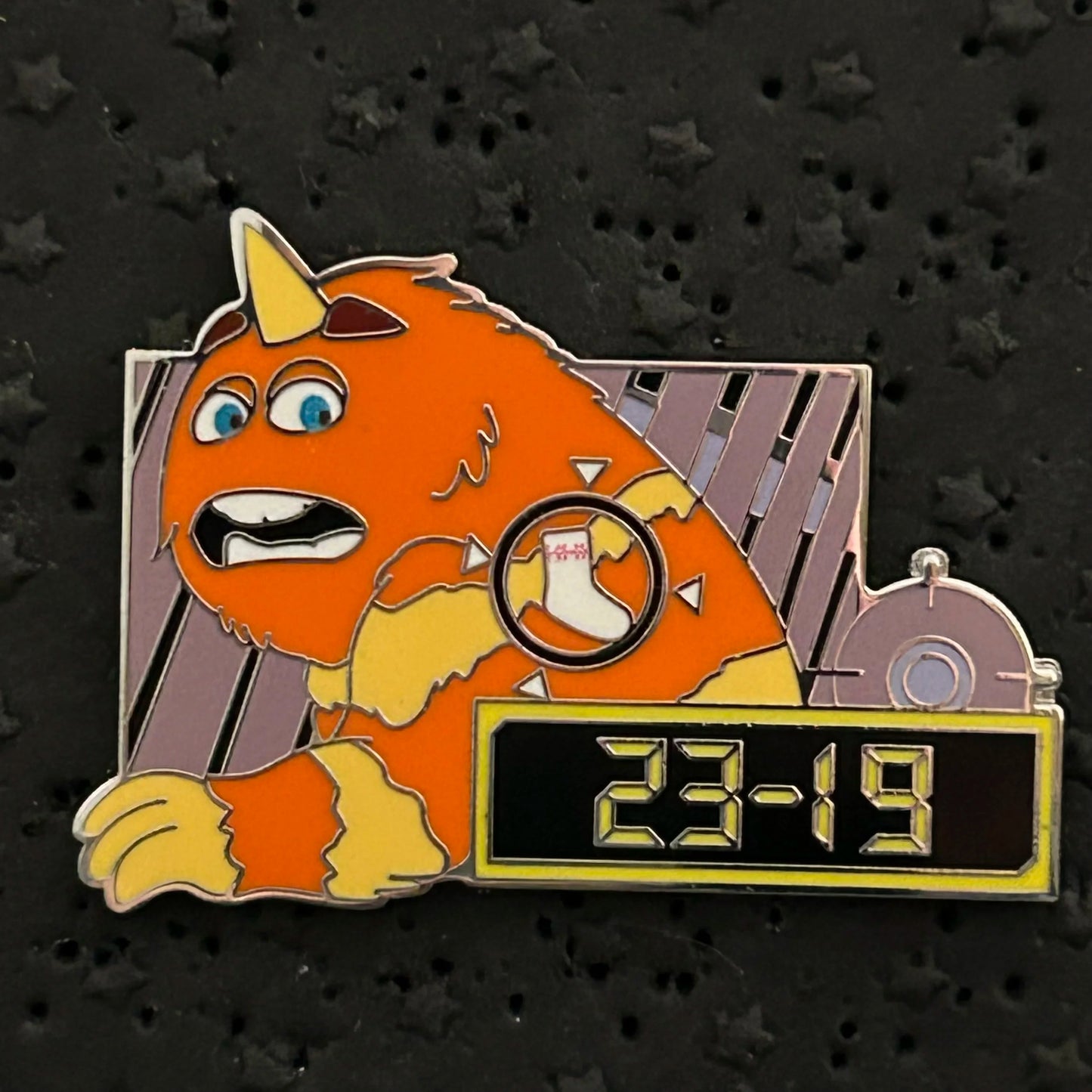 2023 - George Sanderson - Contaminated by Sock - Monsters Inc - 23-19 - Disney Pin