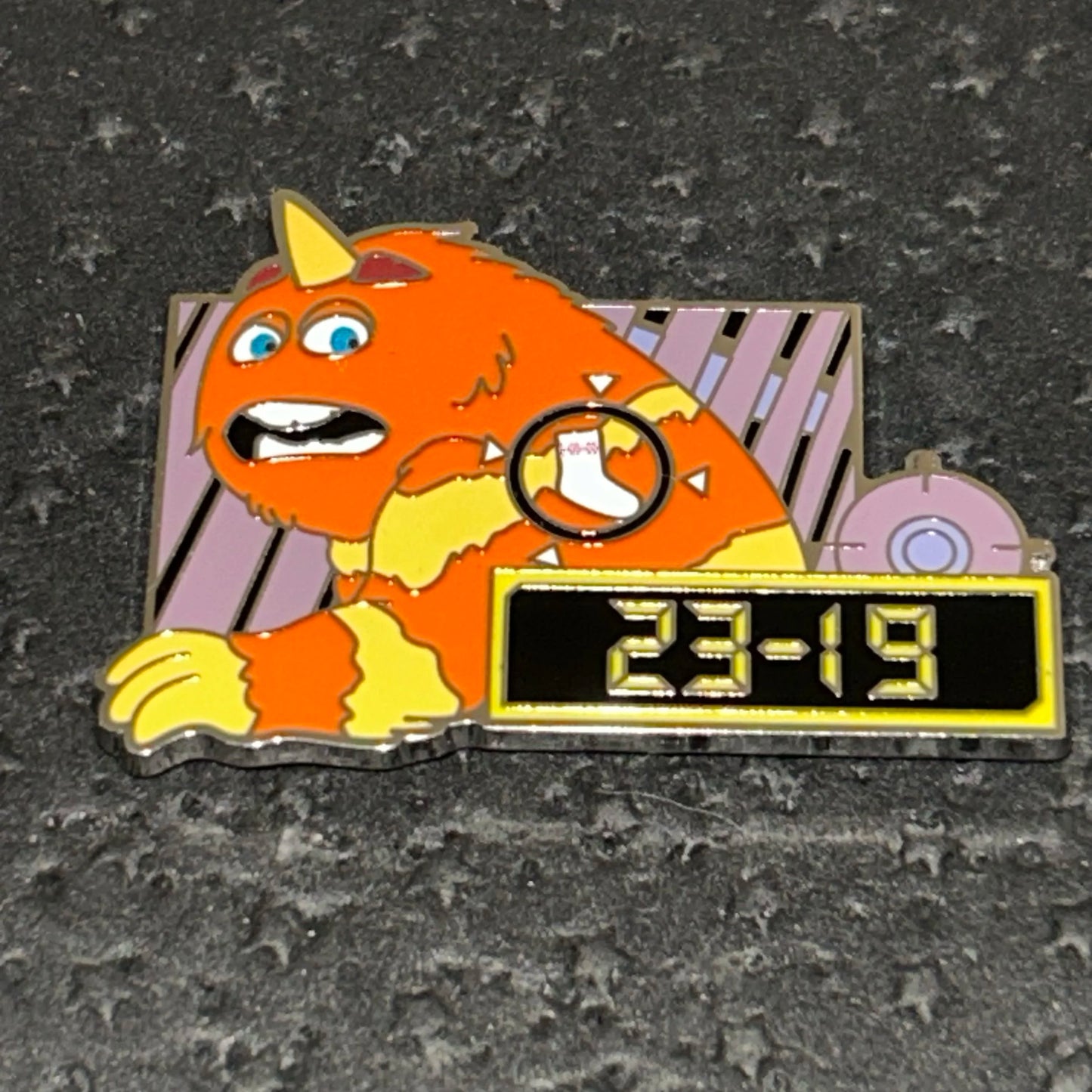 2023 - George Sanderson - Contaminated by Sock - Monsters Inc - 23-19 - Disney Pin