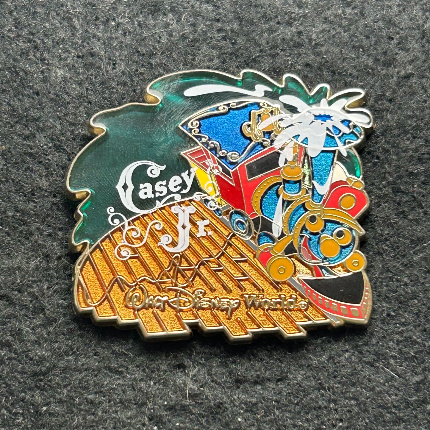 2012 - Casey Jr - Train - Stained Glass - WDW - Disney Pin