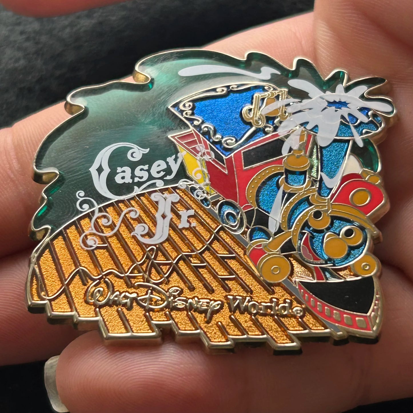 2012 - Casey Jr - Train - Stained Glass - WDW - Disney Pin