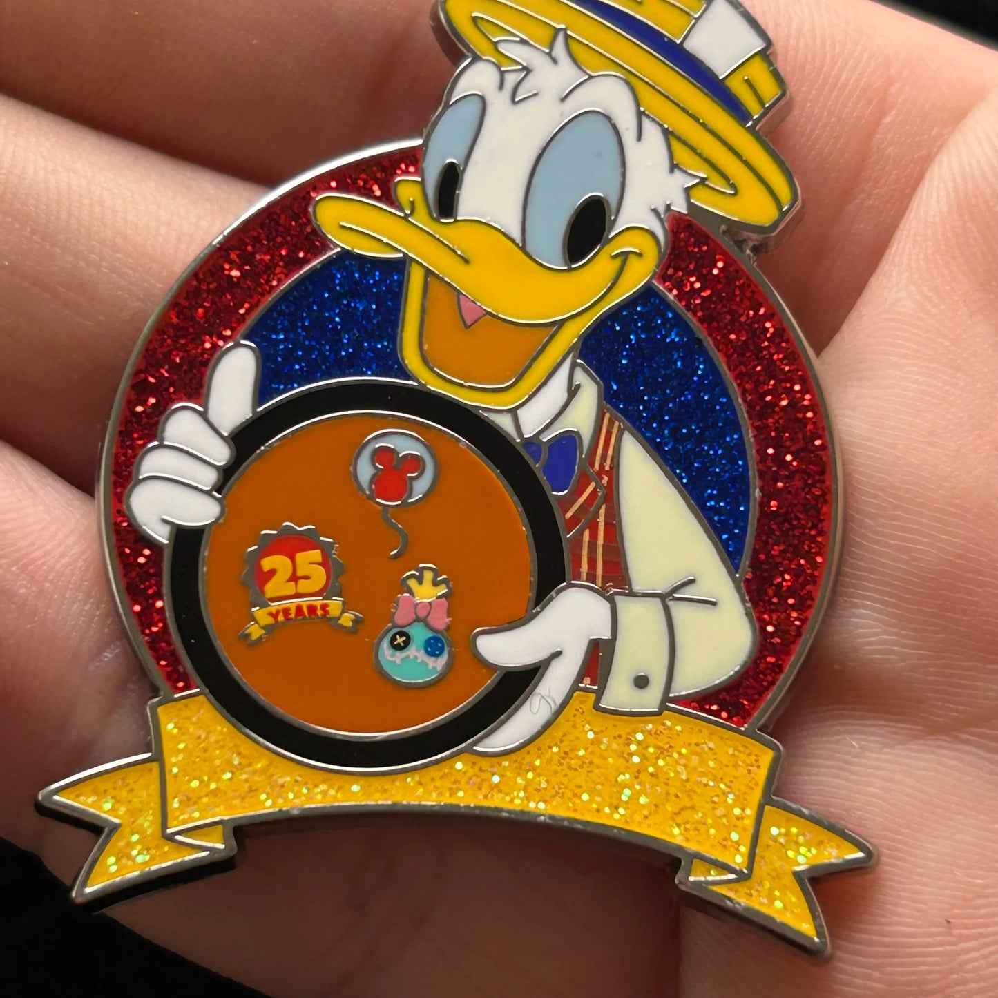 2025 - Donald Duck - Pin Trading - 25 Years - Logo - Disney Pin