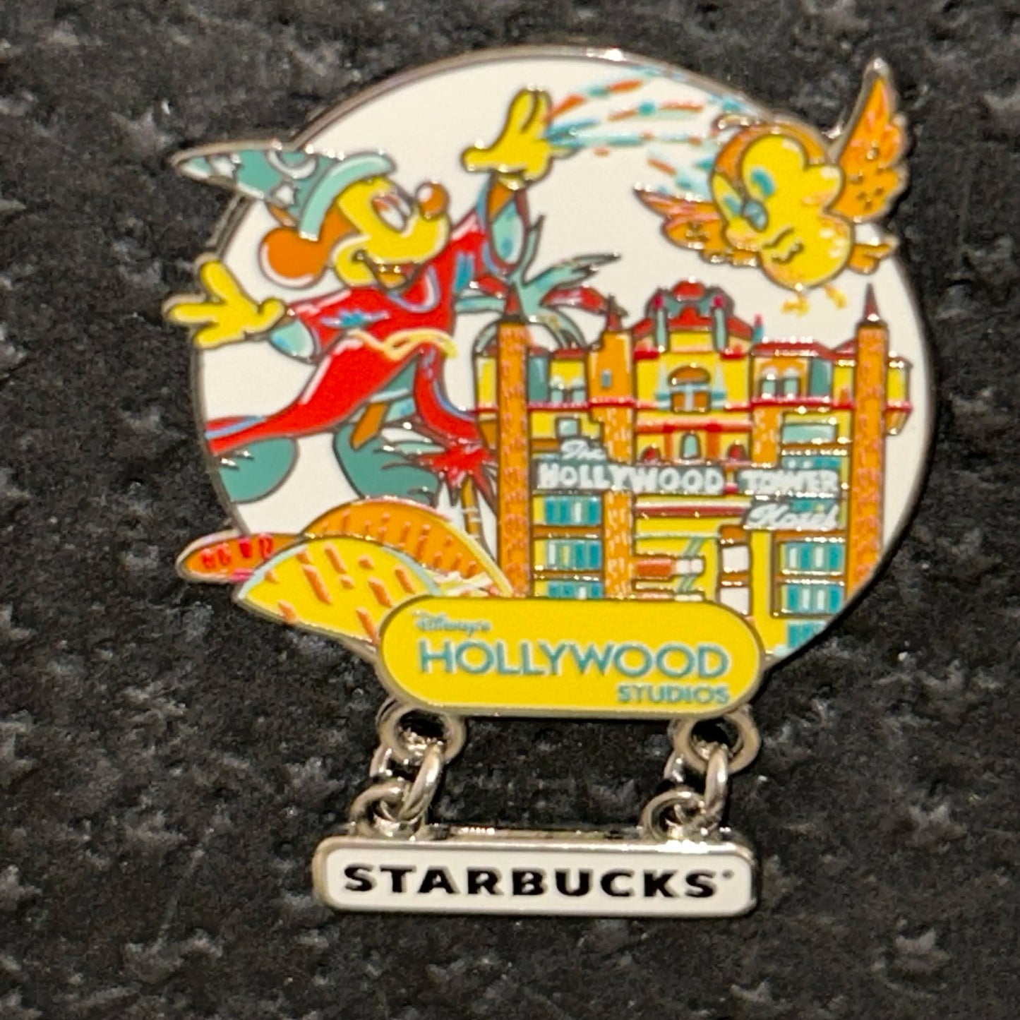 2024 - Sorcerer Mickey and Chubby the Bird - Hollywood Studios - Starbucks - Dangle - Disney Pin
