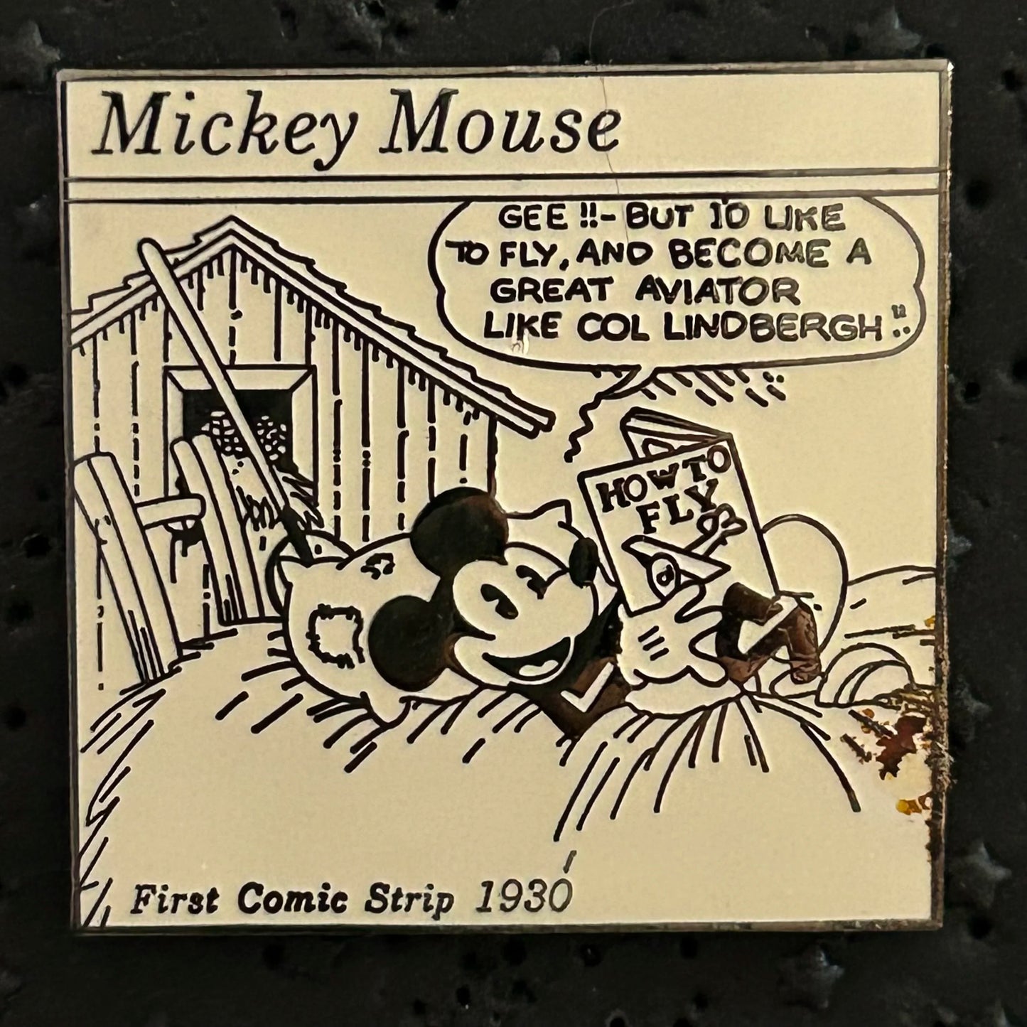 2001 - Mickey Mouse - How To Fly - First Comic Strip 1930 - Millennium - Disney Pin