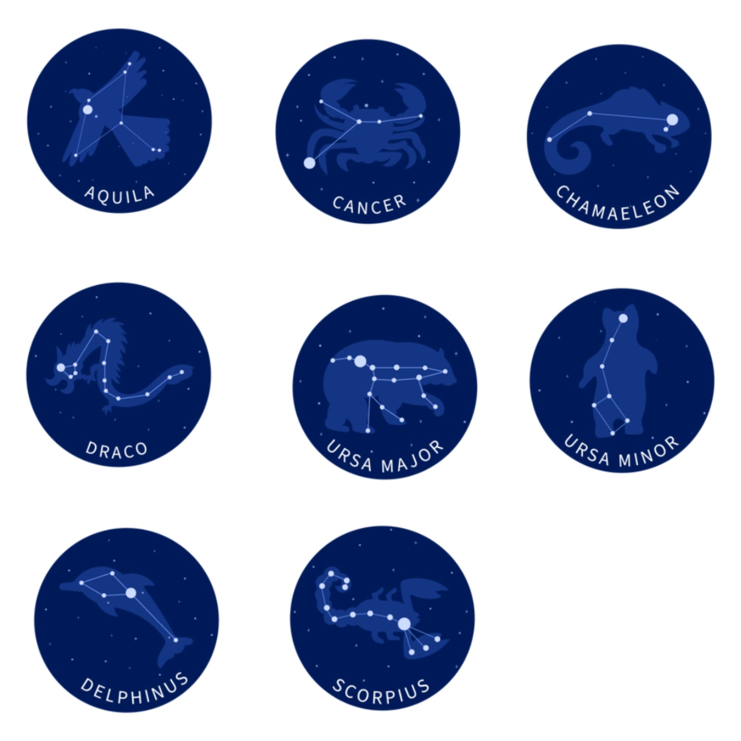 Night Time Constellation Series - 2 Pin Mystery Box