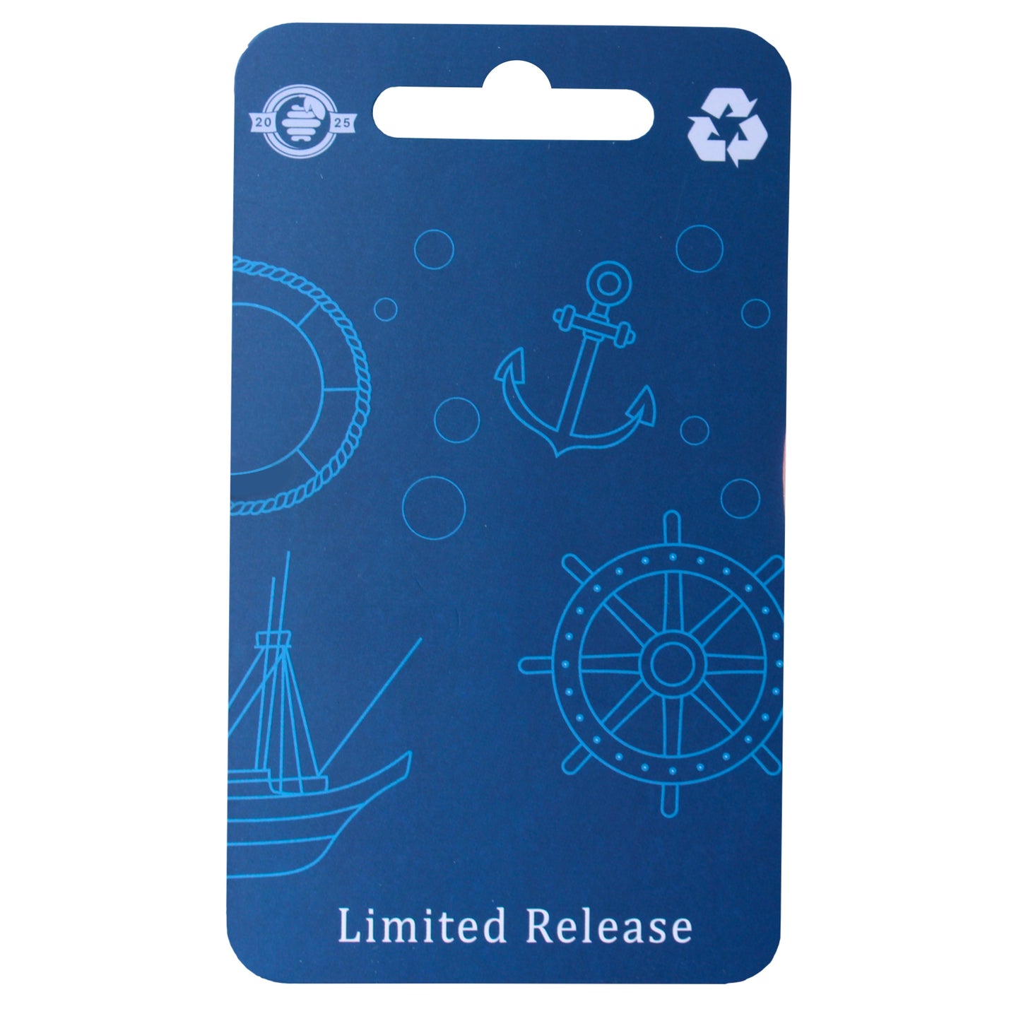 Blue card with maritime illustrations and 'Limited Release' text on a white background