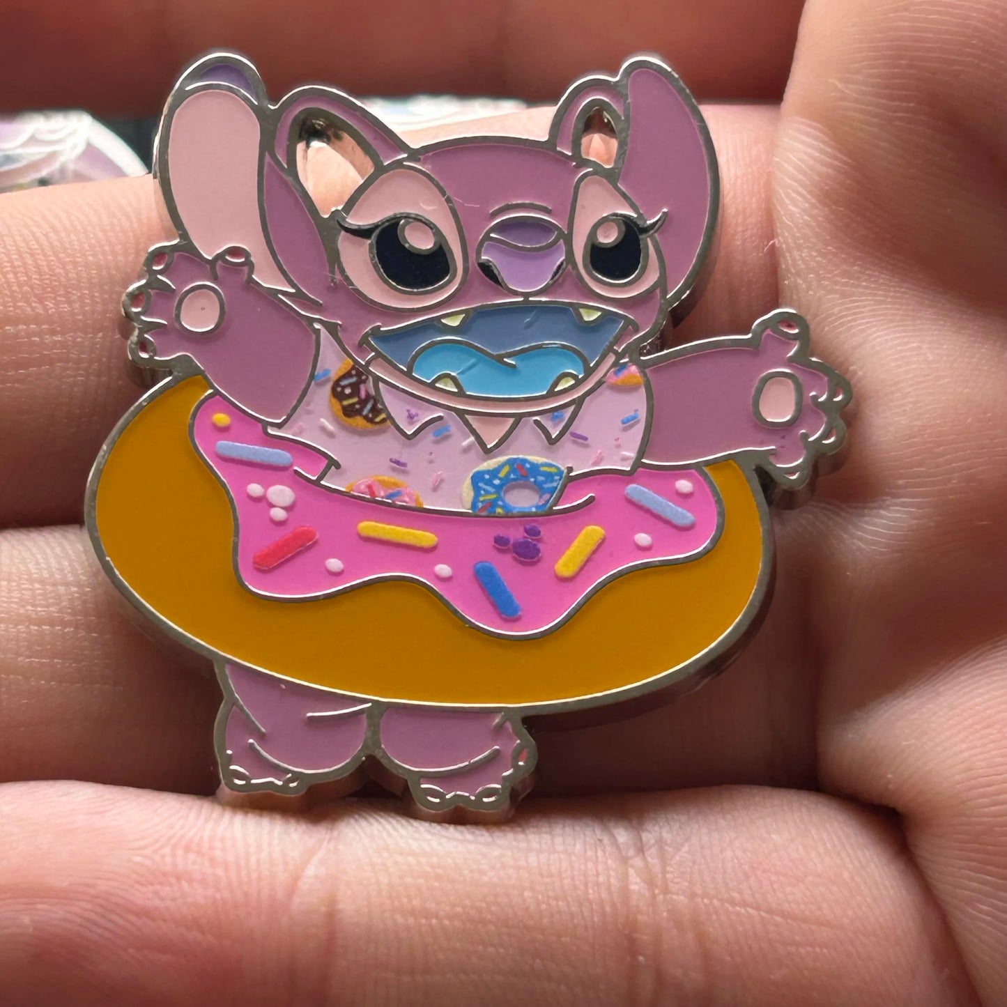 2024 - Full Set - Angel and Stitch - Snack Attack - Mystery Series - 16 Disney Pins