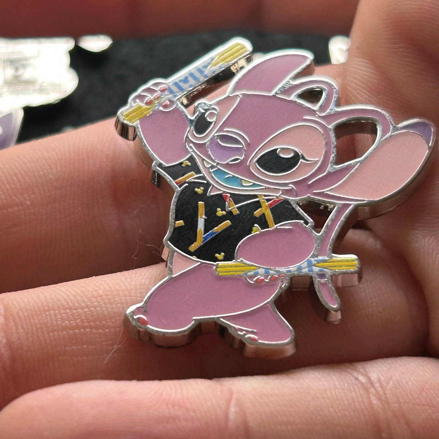 2024 - Full Set - Angel and Stitch - Snack Attack - Mystery Series - 16 Disney Pins
