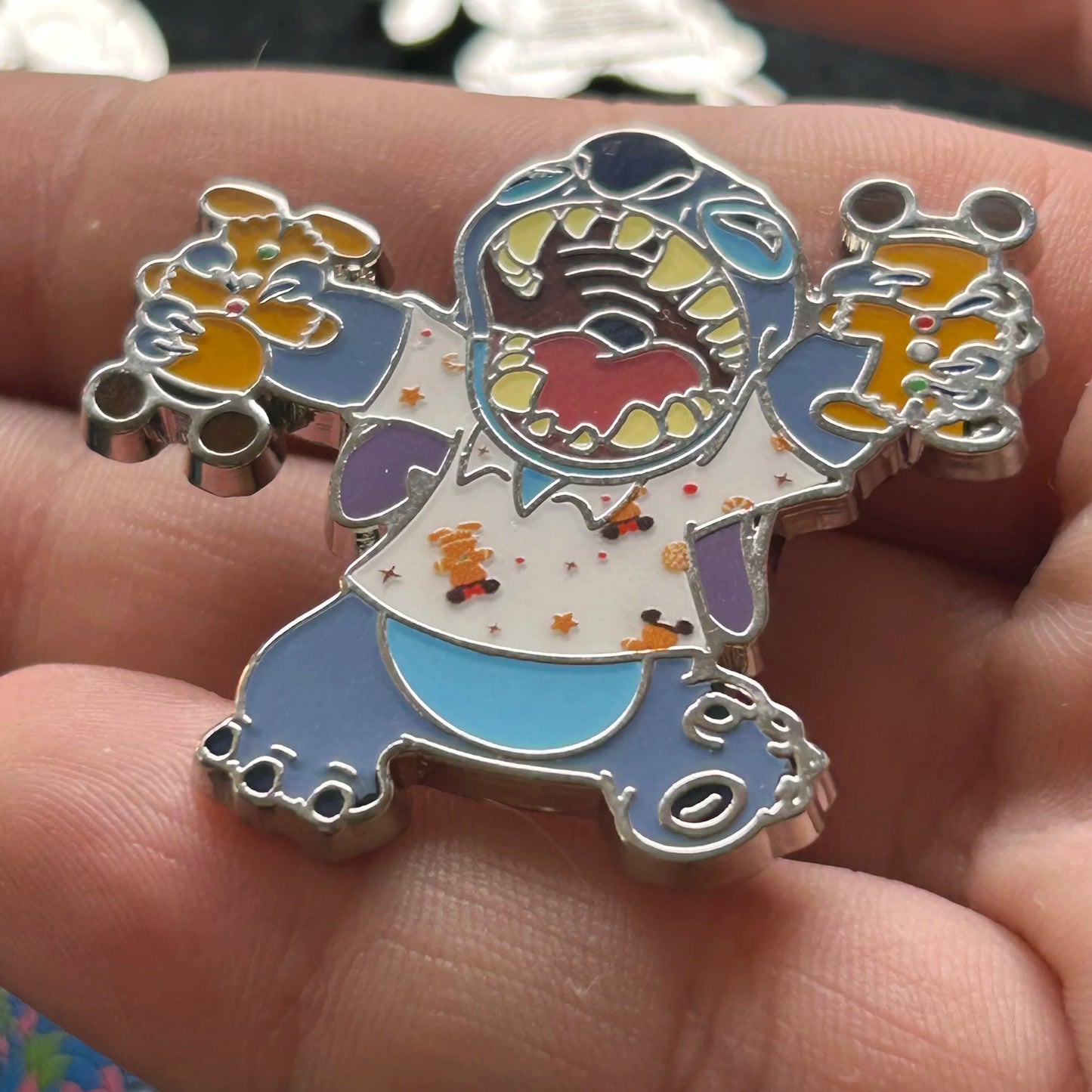 2024 - Full Set - Angel and Stitch - Snack Attack - Mystery Series - 16 Disney Pins