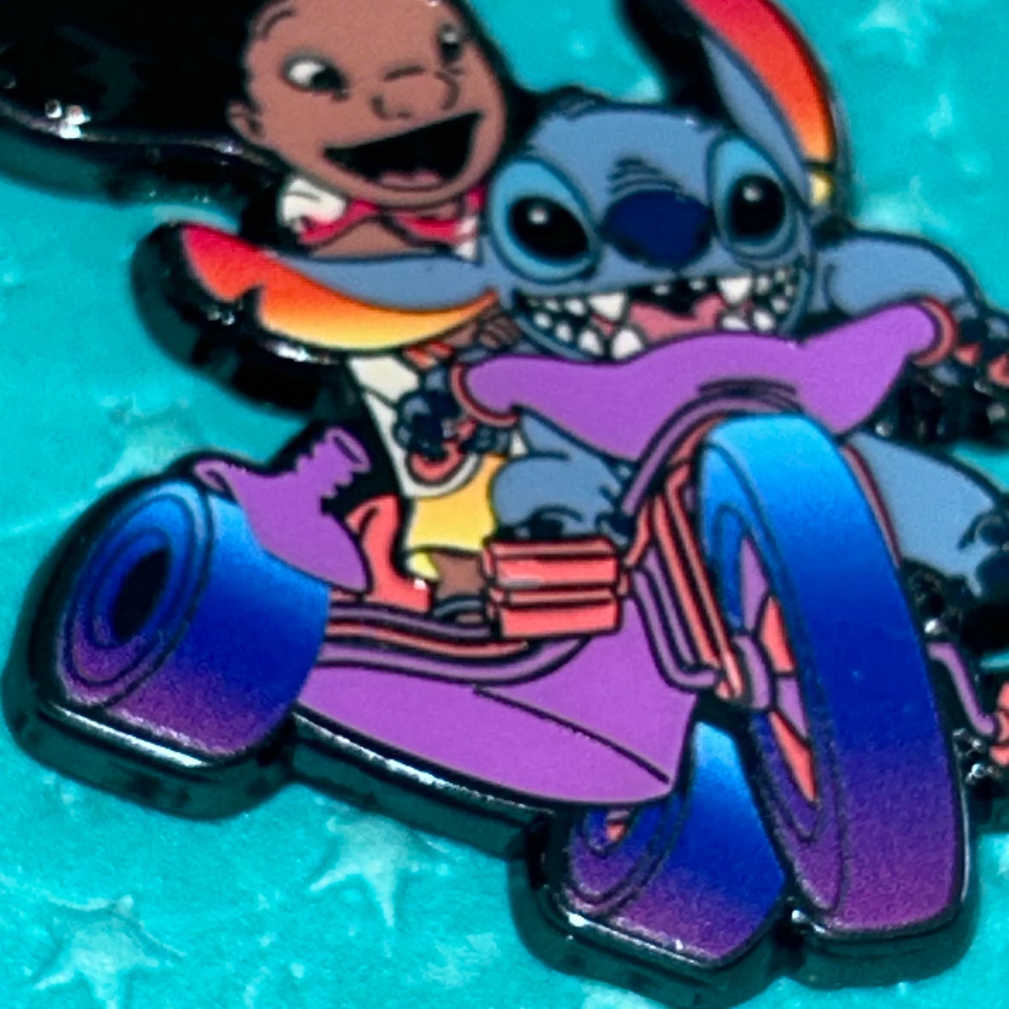 Loungefly Lilo and Stitch on Tricycle Pin