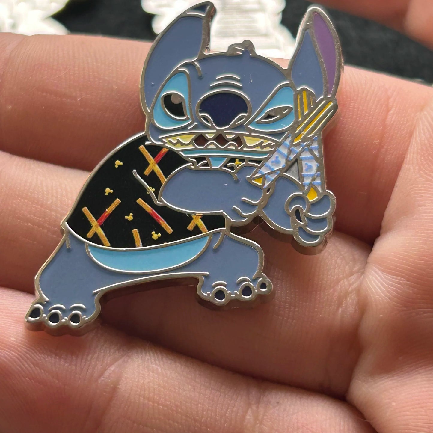 2024 - Full Set - Angel and Stitch - Snack Attack - Mystery Series - 16 Disney Pins