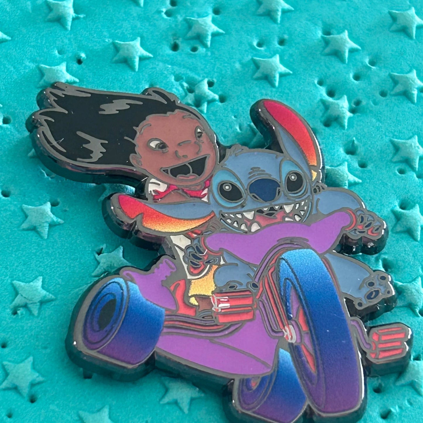 Loungefly Lilo and Stitch on Tricycle Pin