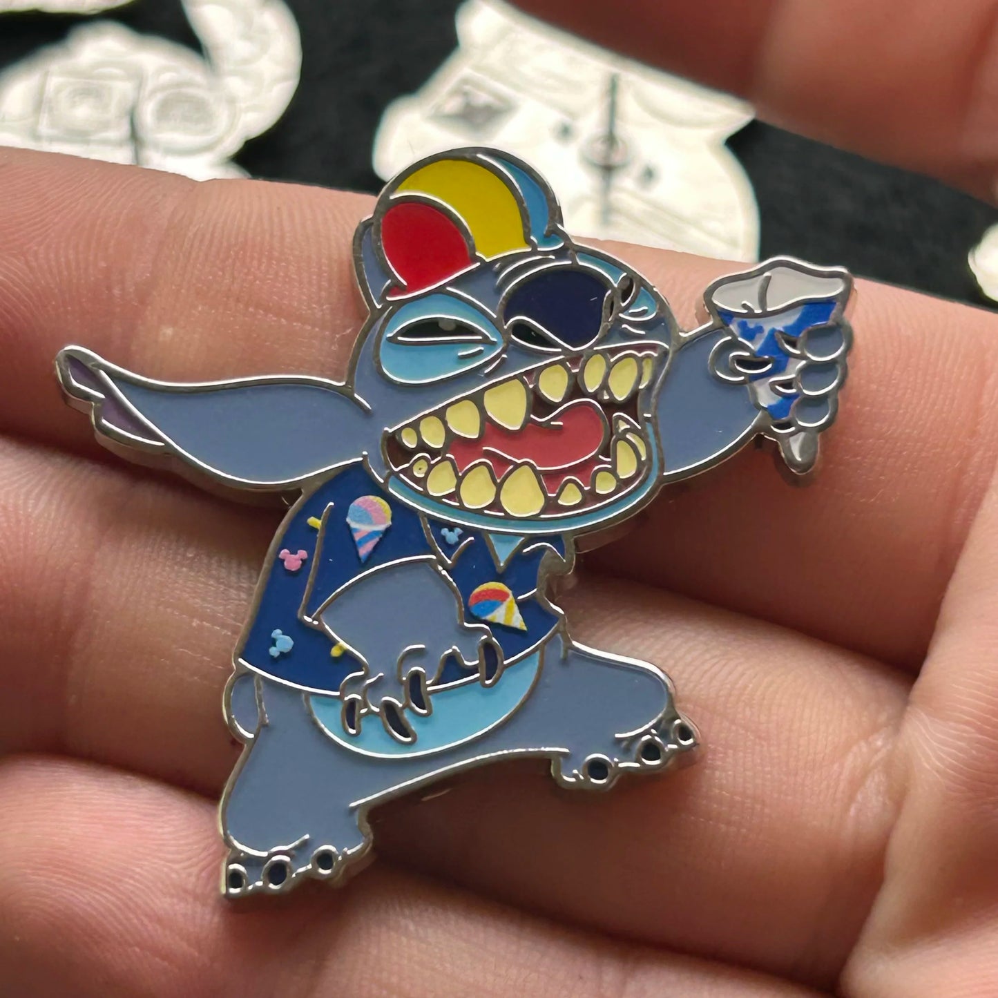 2024 - Full Set - Angel and Stitch - Snack Attack - Mystery Series - 16 Disney Pins