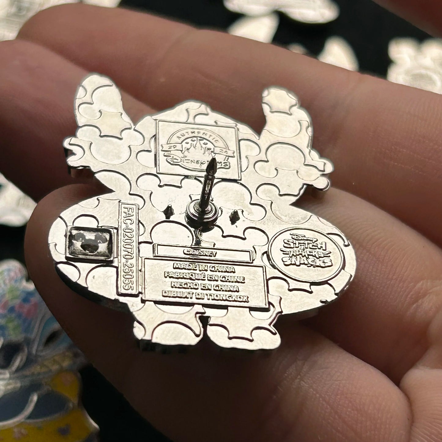 2024 - Full Set - Angel and Stitch - Snack Attack - Mystery Series - 16 Disney Pins
