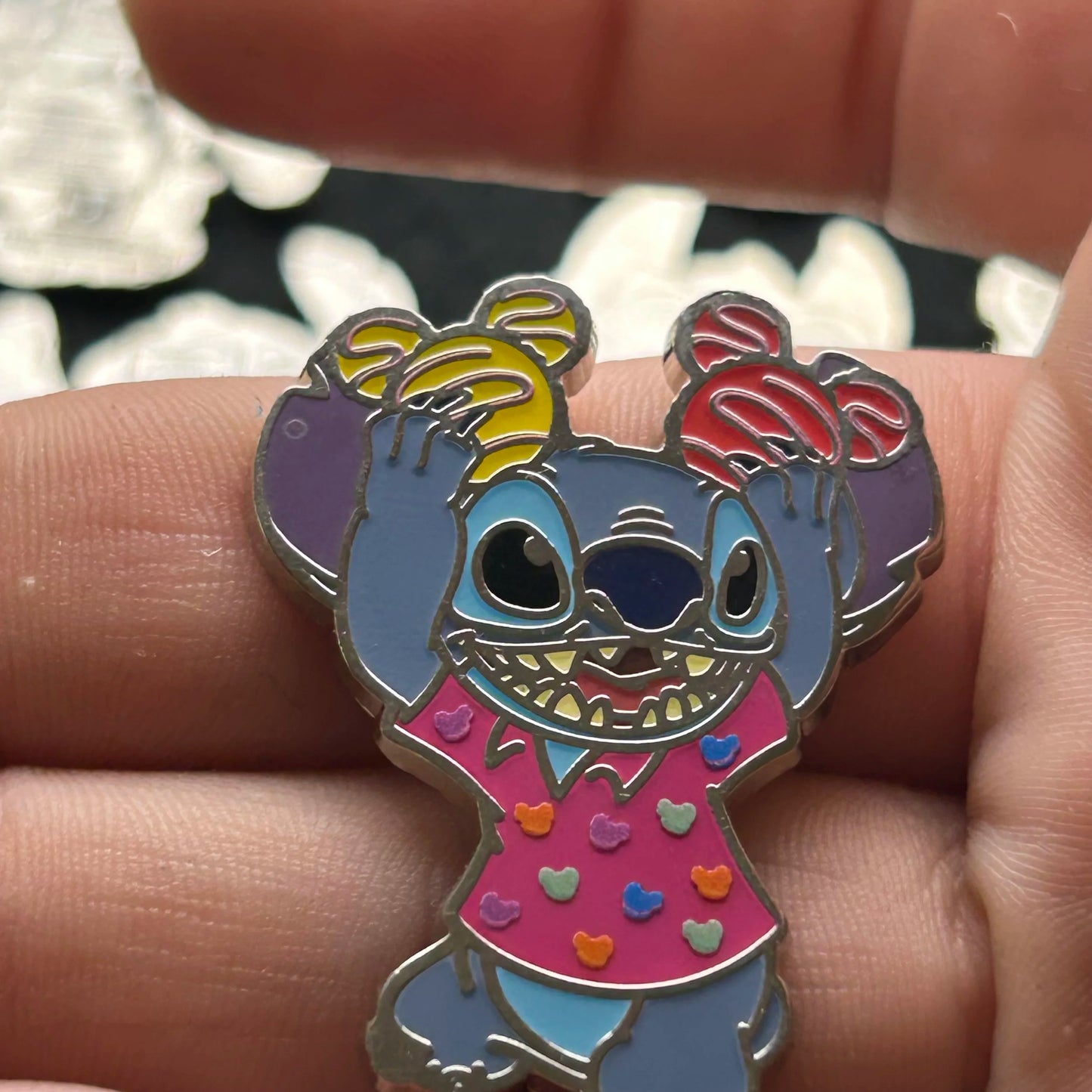 2024 - Full Set - Angel and Stitch - Snack Attack - Mystery Series - 16 Disney Pins