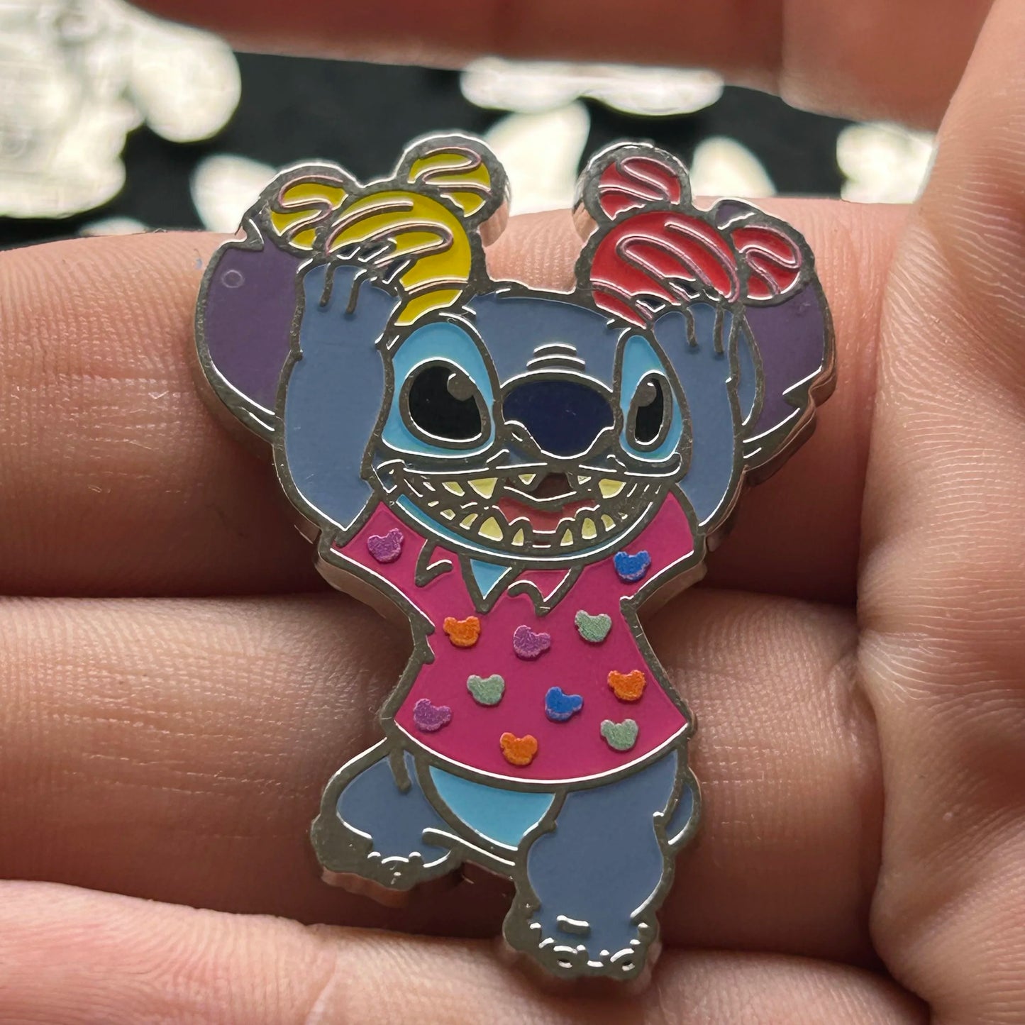 2024 - Full Set - Angel and Stitch - Snack Attack - Mystery Series - 16 Disney Pins