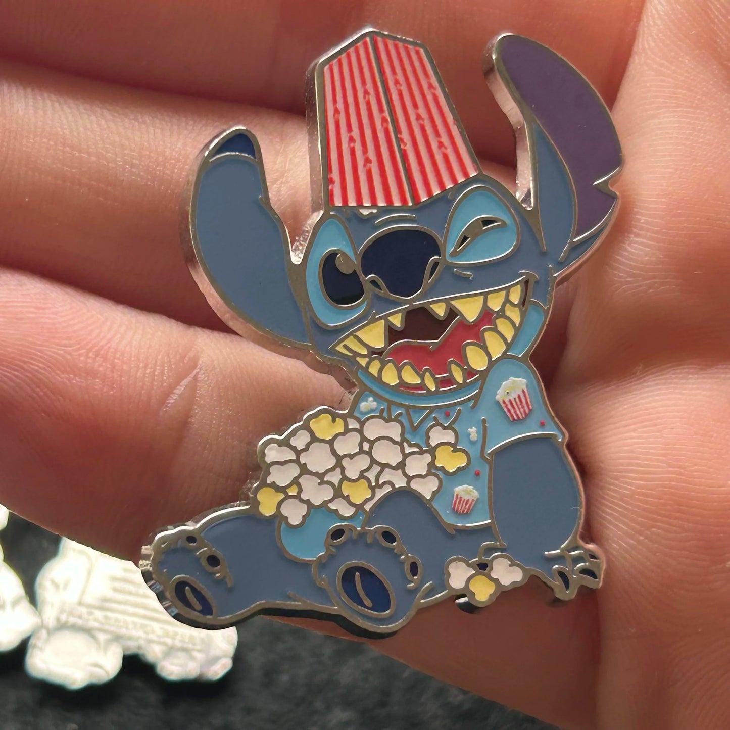 2024 - Full Set - Angel and Stitch - Snack Attack - Mystery Series - 16 Disney Pins