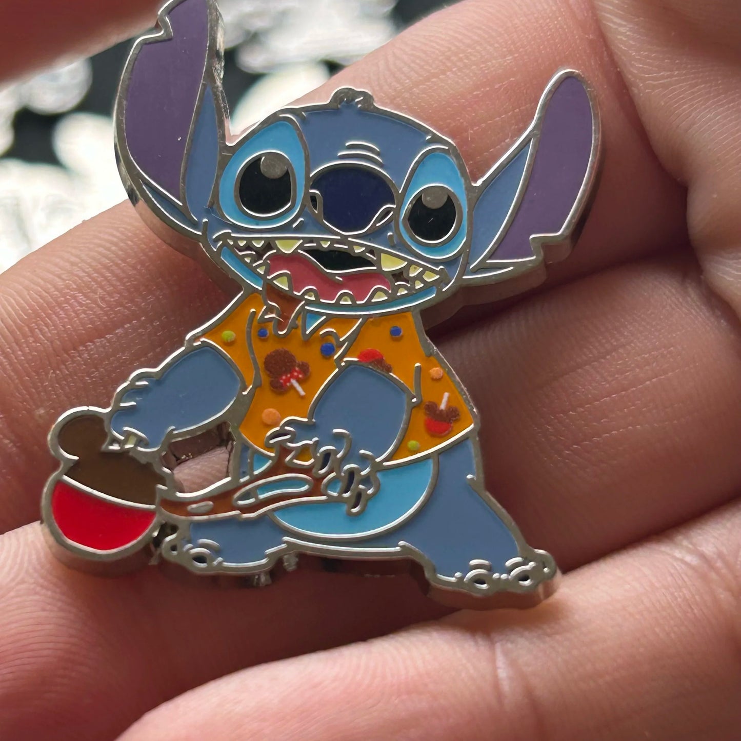 2024 - Full Set - Angel and Stitch - Snack Attack - Mystery Series - 16 Disney Pins