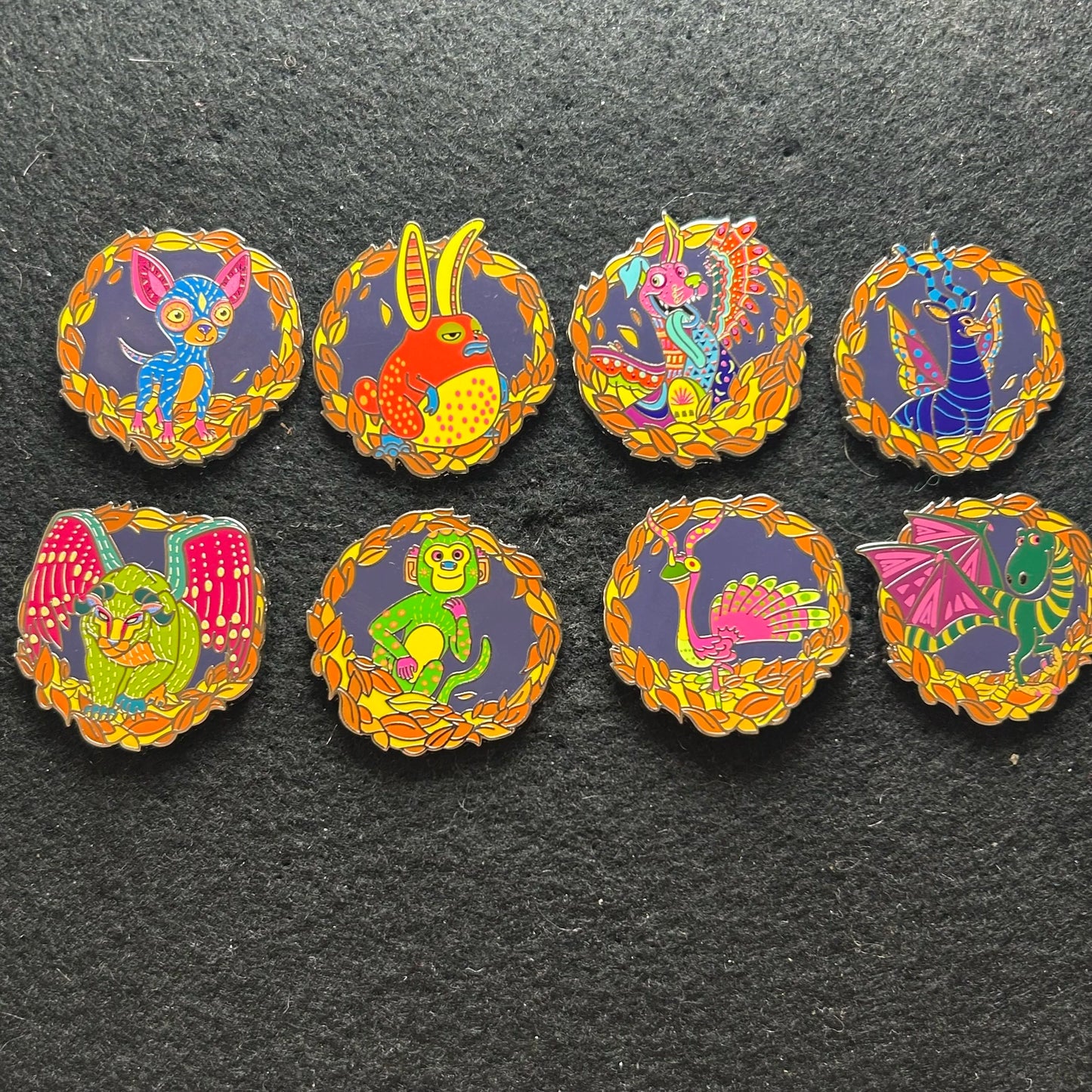 FULL SET - 2024 - Coco - Pixar - Alebrije - Spirit Animals - Mystery Pins