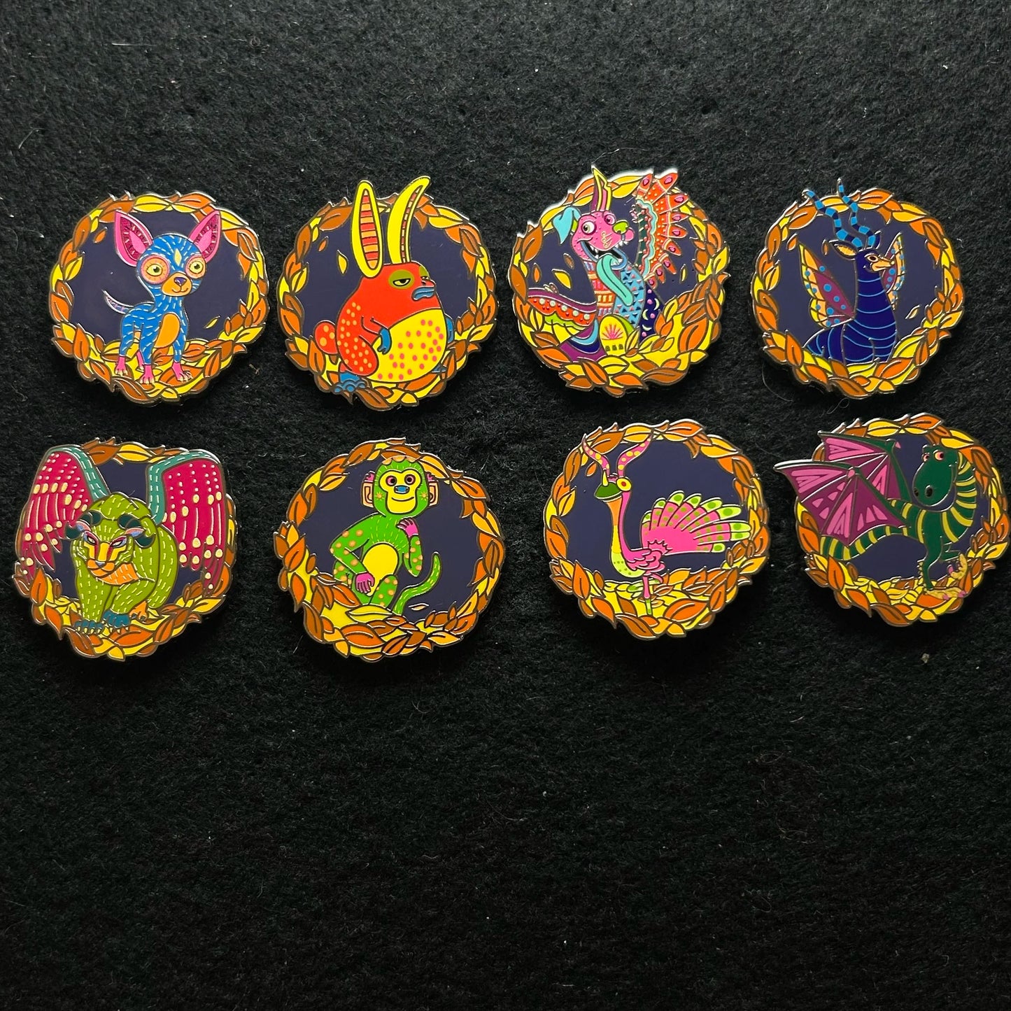 FULL SET - 2024 - Coco - Pixar - Alebrije - Spirit Animals - Mystery Pins