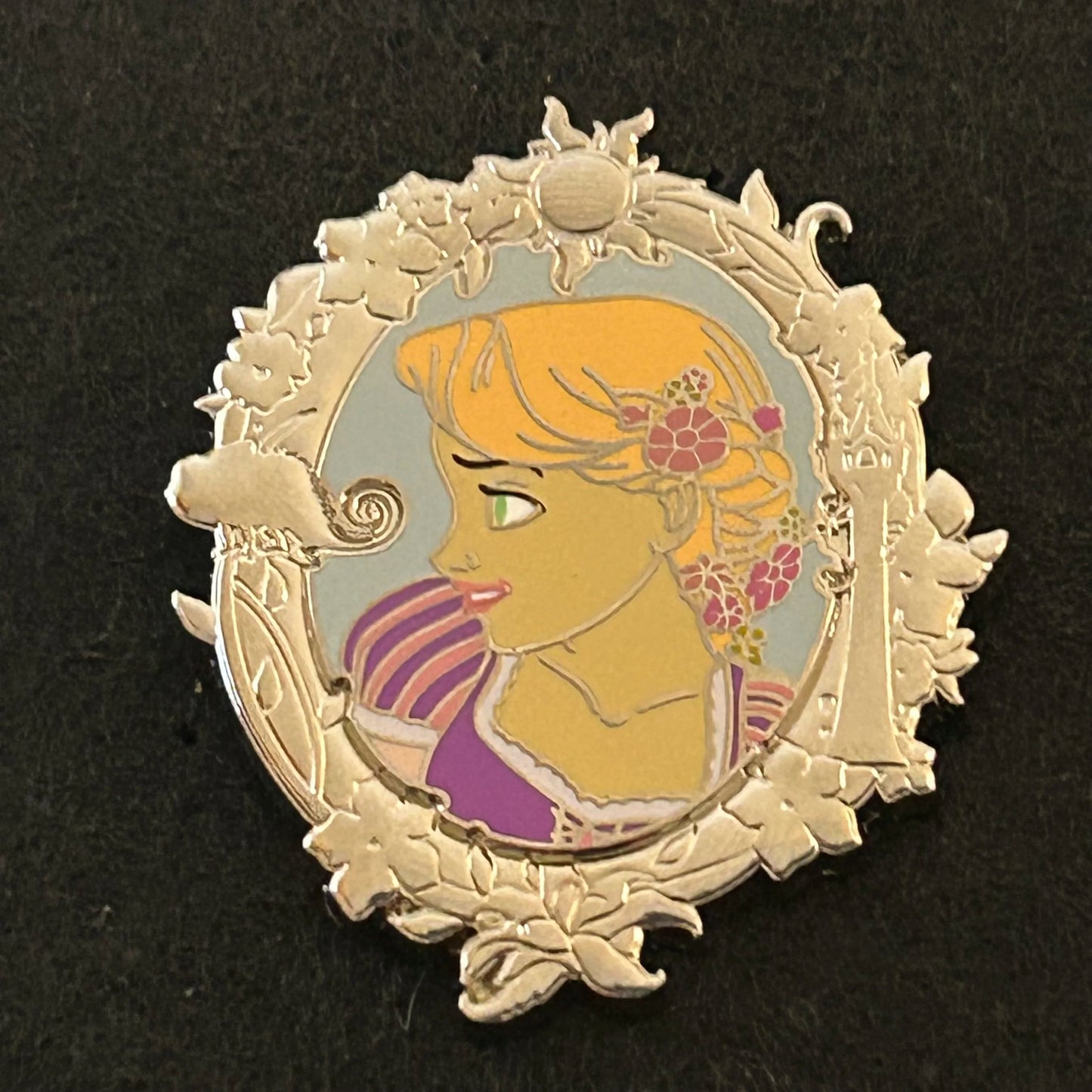 2024 - Rapunzel - Tangled - Side Profile - Portrait - Princess Series - Disney Pin