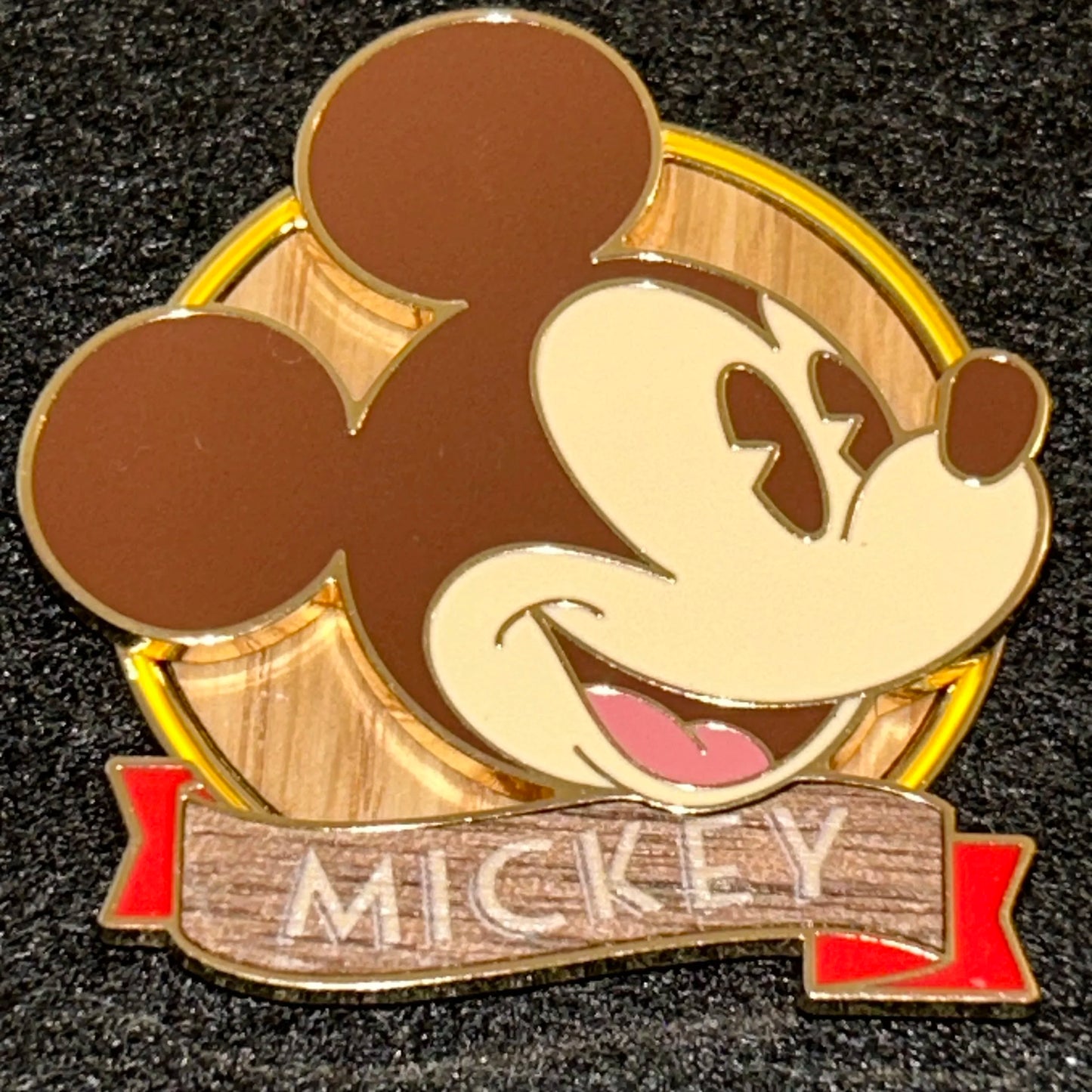 2025 - Mickey Mouse - Wooden Style Series - Disney Pin on Pin