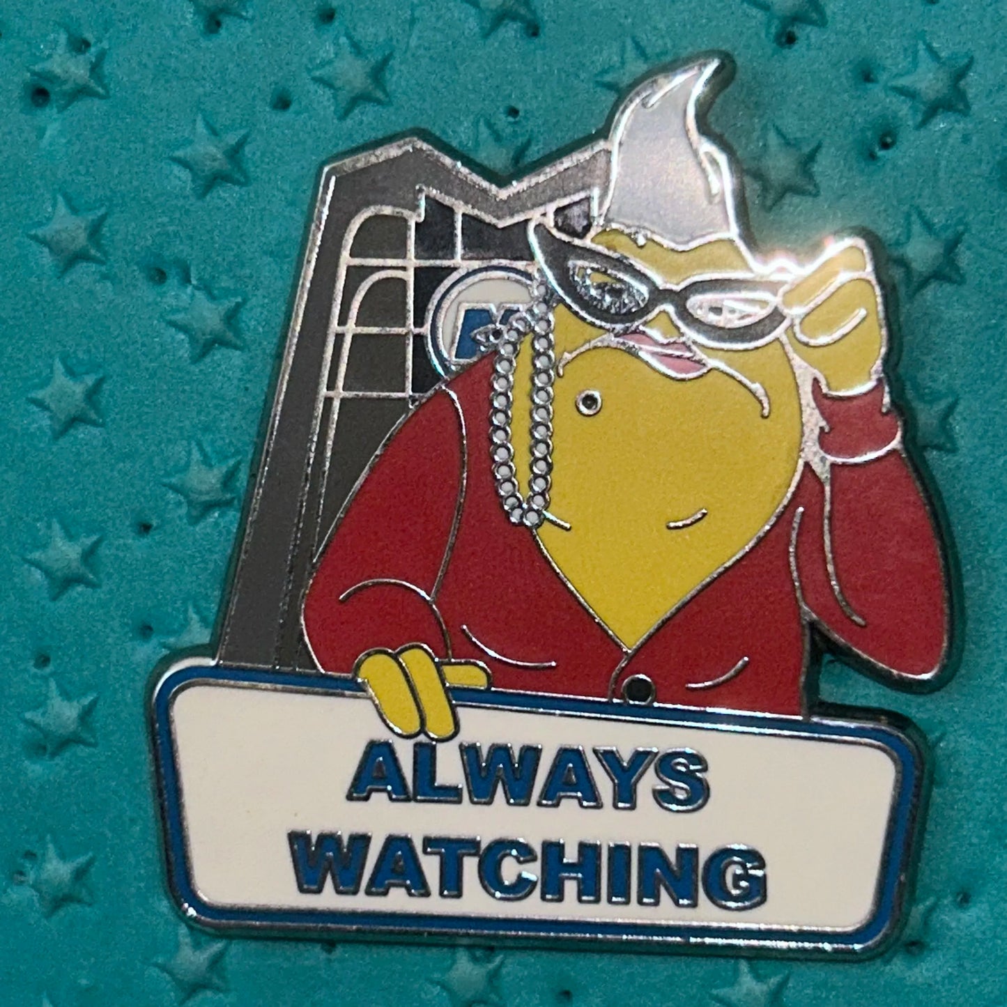 2016 Always Watching Raz at Window Pin