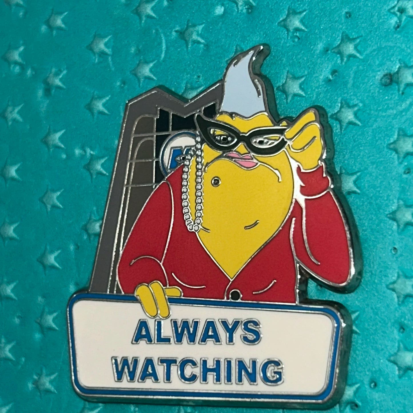 2016 Always Watching Raz at Window Pin