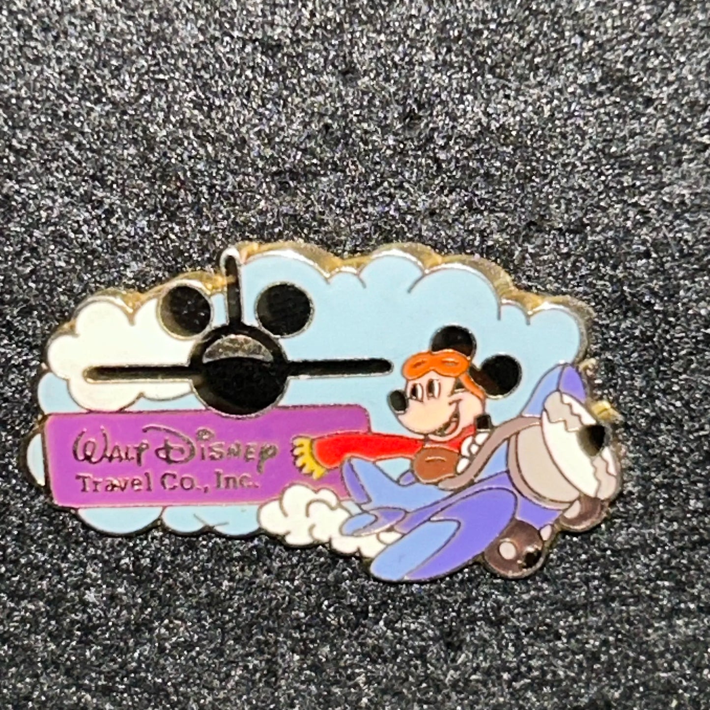Vintage - Mickey Mouse - Pilot - Walt Disney World Travel Company - Disney Pin