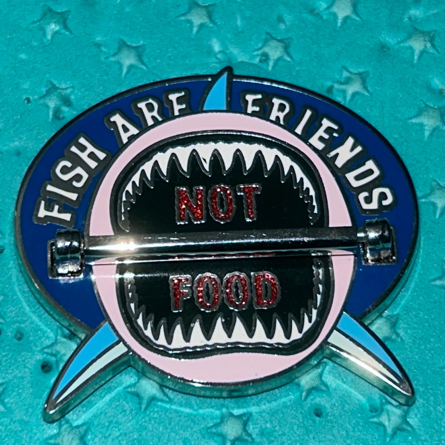 Fish are Friends Not Food Nemo Bruce Hinge Pin