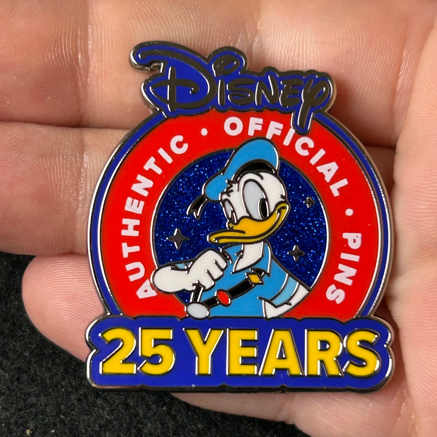 2025 - Donald Duck - 25 Years Of Pin Trading - LR - Logo - Disney Pin