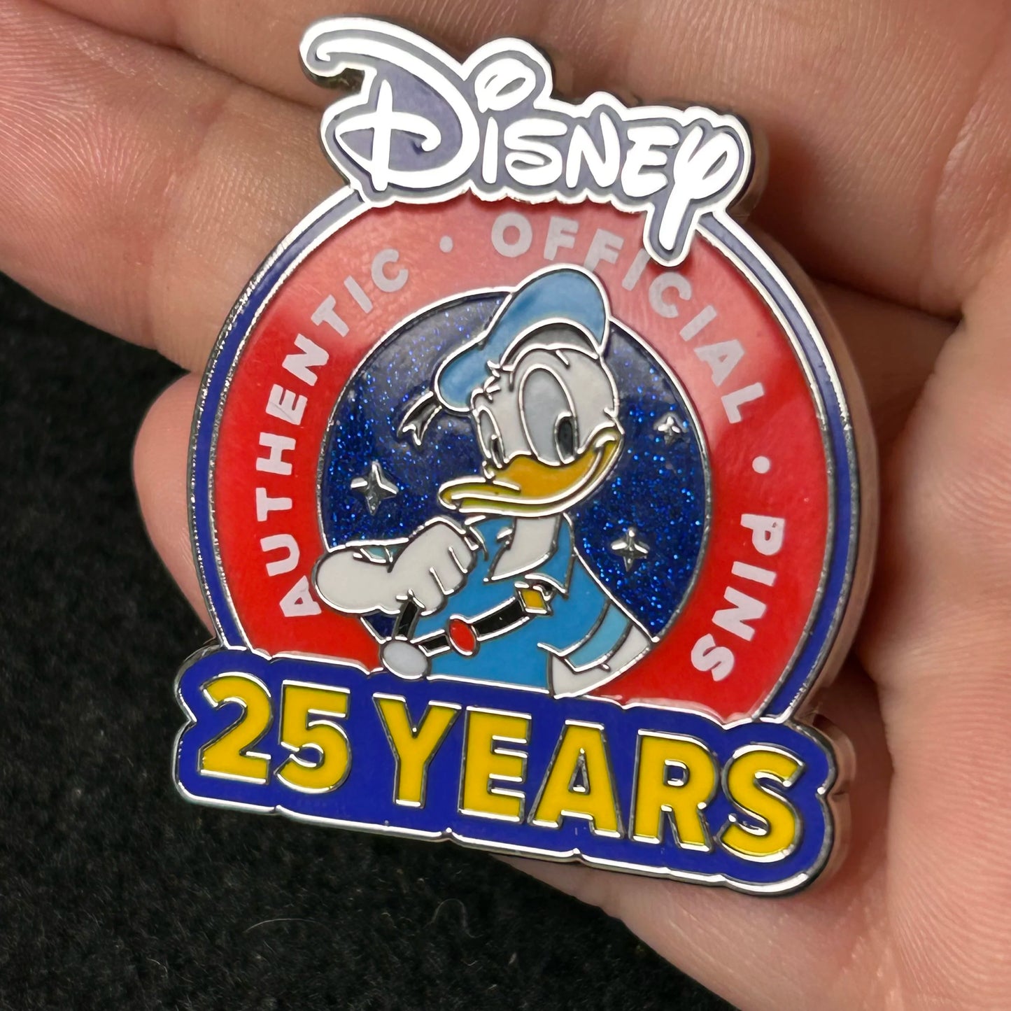 2025 - Donald Duck - 25 Years Of Pin Trading - LR - Logo - Disney Pin