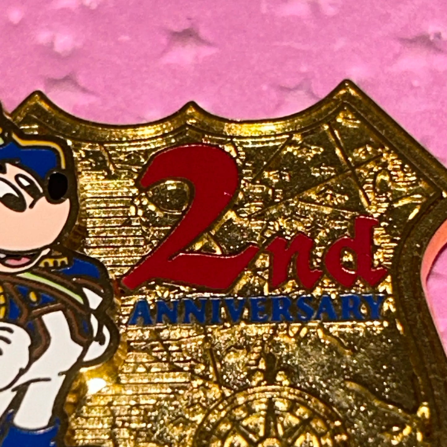 Tokyo Disney Sea 2nd Anniversary Mickey Shield Pin
