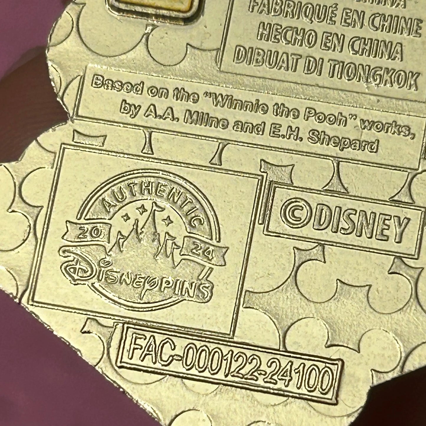 Winnie The Pooh Character Fans Disney Pin