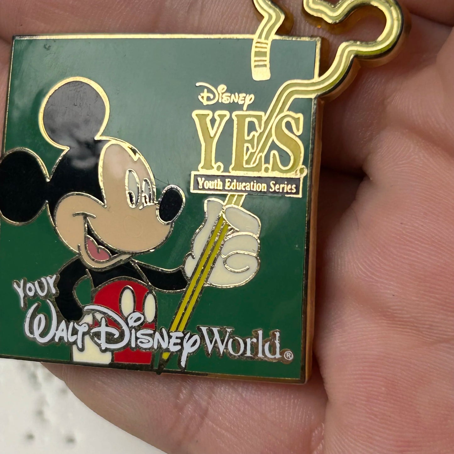 2008 Mickey Mouse - Walt Disney World Youth Education Series - Disney Pin **This Pins Metal Has a Slight Curve or Bend