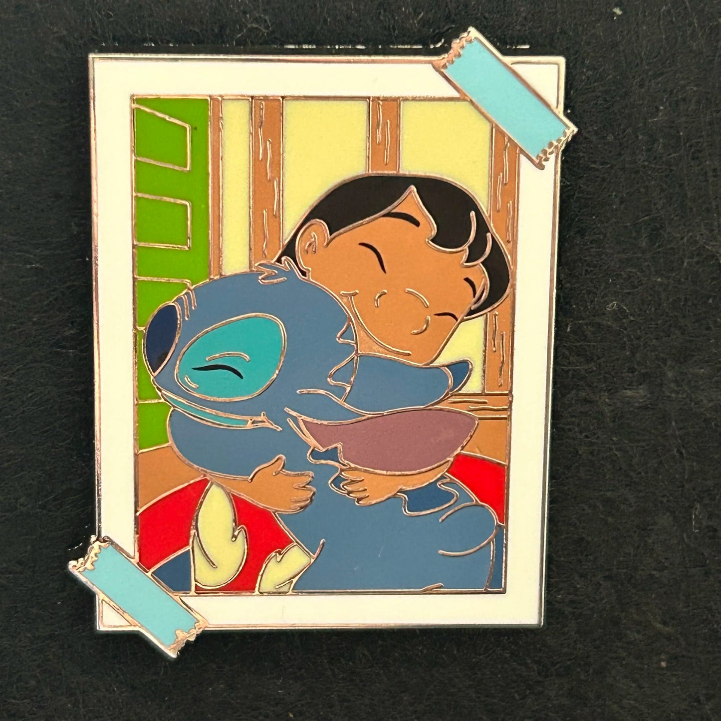 2024 - Lilo and Stitch - Hugging - Taped Photo - Mystery Series - Disney Pin