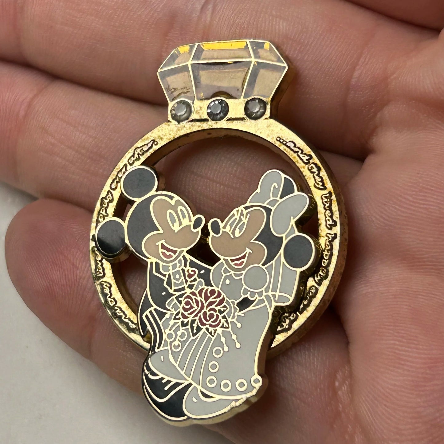 2007 - Mickey And Minnie - Wedding Ring - Disney Pin
