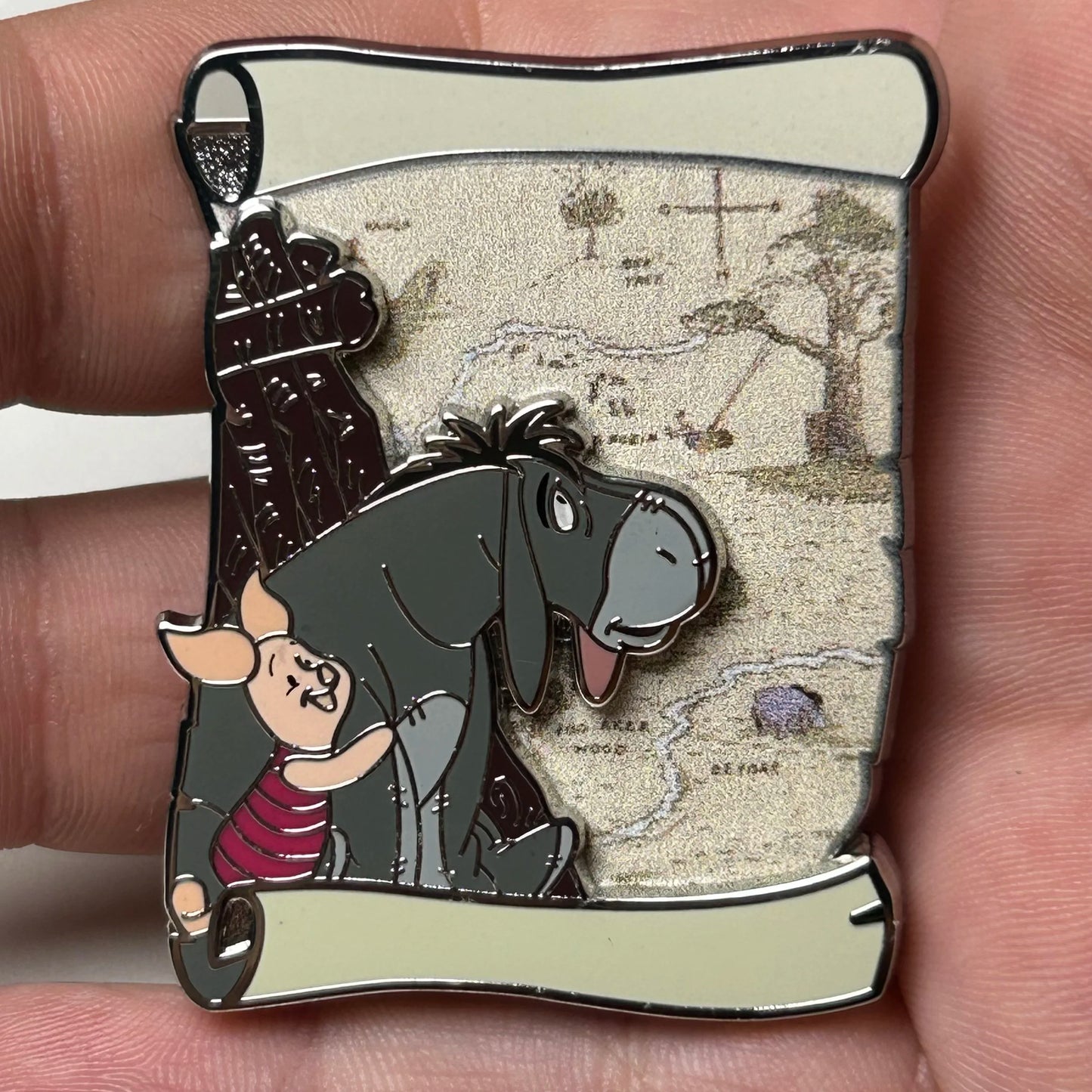 2023 - Piglet and Eeyore - Winnie the Pooh - Map Series - Disney Pin On Pin