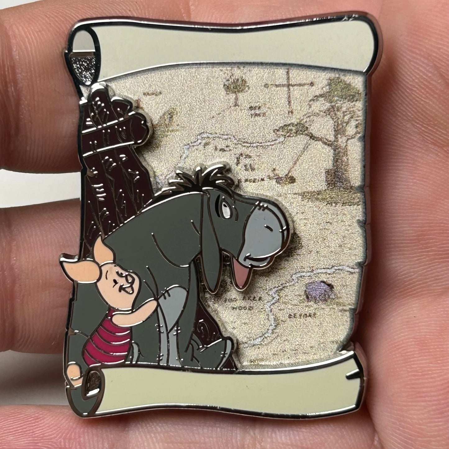 2023 - Piglet and Eeyore - Winnie the Pooh - Map Series - Disney Pin On Pin