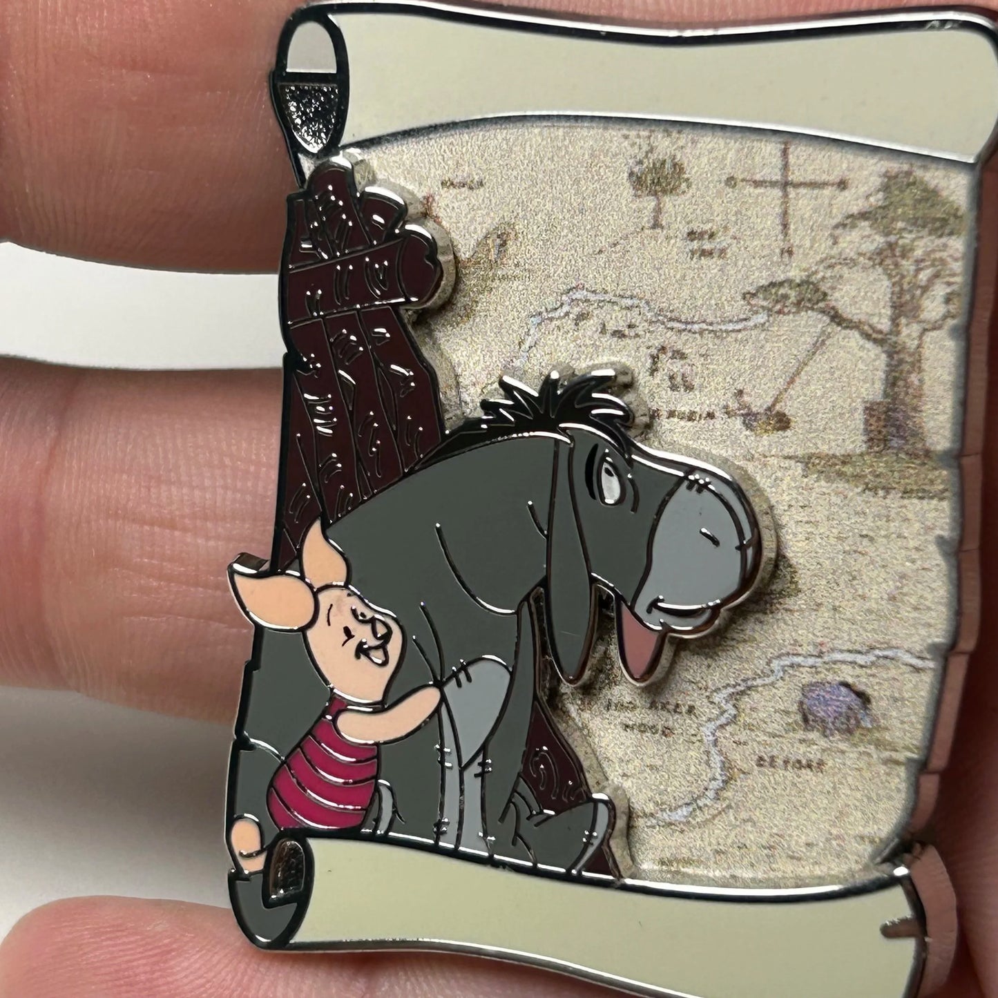 2023 - Piglet and Eeyore - Winnie the Pooh - Map Series - Disney Pin On Pin